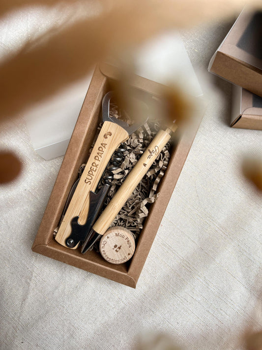 Coffret cadeau "Chauvin" personnalisable – Idée originale pour Franc-Comtois, amateur de vin et de fromage – Fête des Pères ou des Grands-Pères