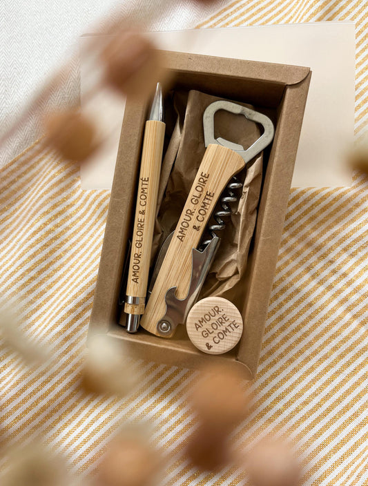 Coffret cadeau "Chauvin" personnalisable – Idée originale pour Franc-Comtois, amateur de vin et de fromage – Fête des Pères ou des Grands-Pères